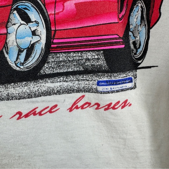Vintage Ford Mustang Graphic T Shirt Cream Men’s XL Cars USA Made - Picture 5 of 16